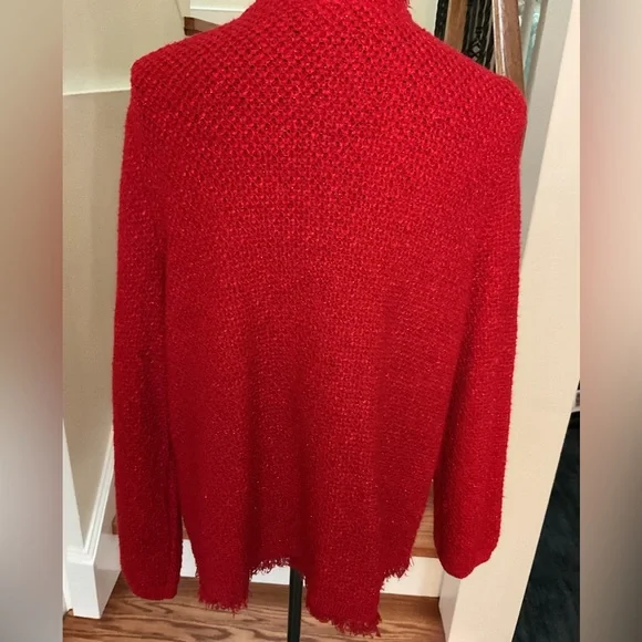 Chico’s Open Front Shimmer Cardigan - Picture 2 of 3